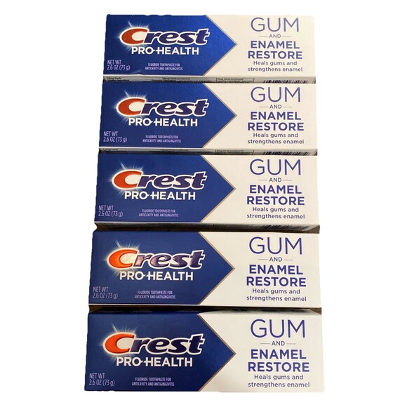 Crest Other - (5) Crest Pro-Health Gum & Enamel Restore Fluoride Toothpaste 2.6oz TSA NEW